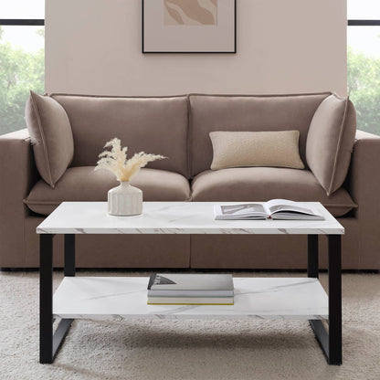 DUS-GOL-03200 Grade-B Dusk Harper Coffee Table - Marble RRP £89