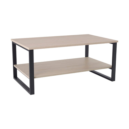 DUS-GOL-07440 Grade-B Dusk Harper Coffee Table - Natural/Black RRP £89