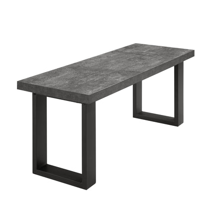 DUS-GOL-03199 Grade-B Dusk Harper Dining Bench - Stone/Black RRP £99