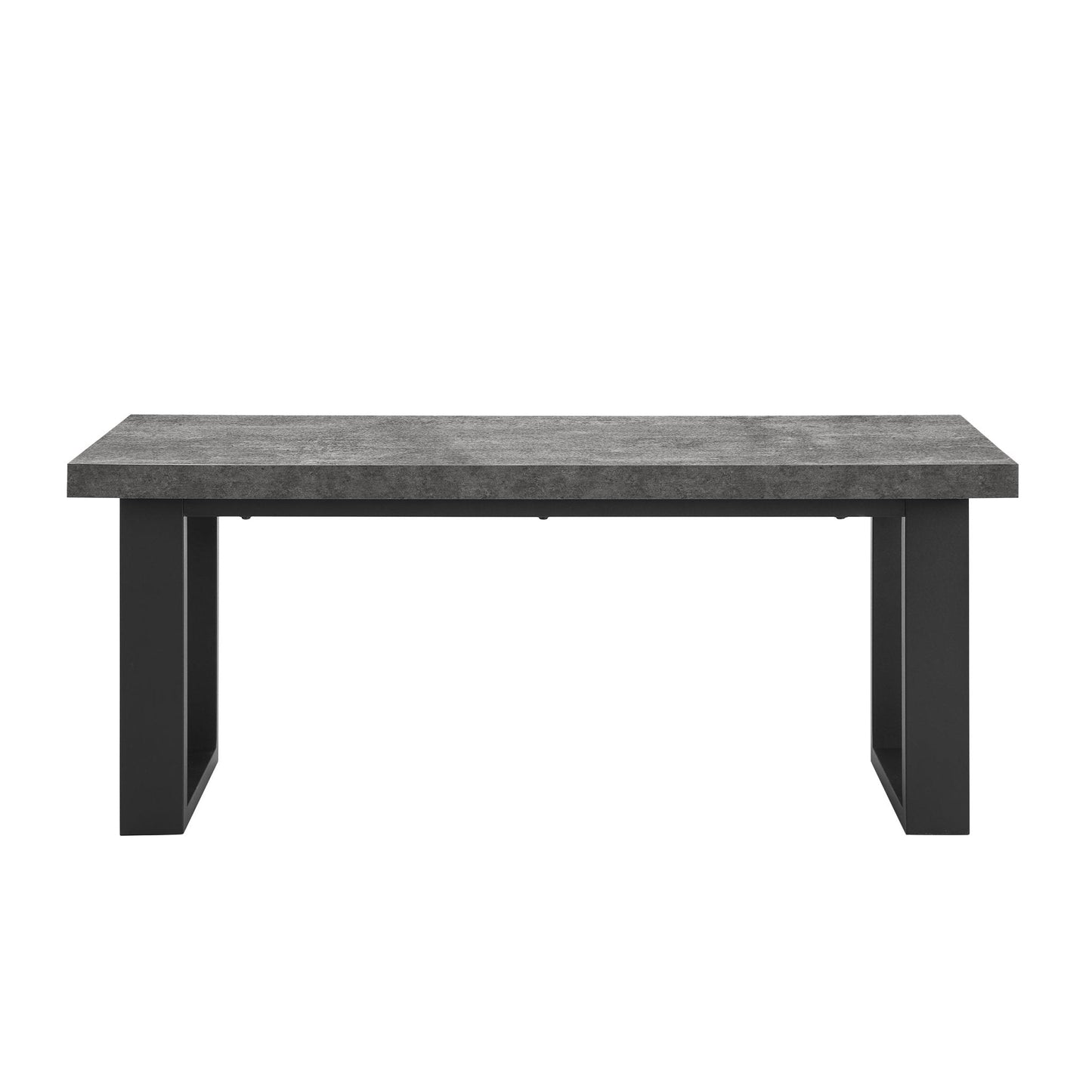 DUS-GOL-00932 Grade-B Dusk Harper Dining Bench - Stone/Black RRP £99