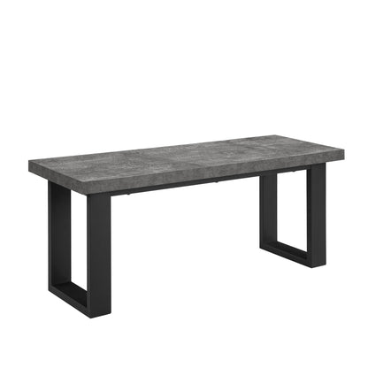 DUS-GOL-03199 Grade-B Dusk Harper Dining Bench - Stone/Black RRP £99