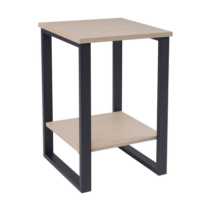 DUS-GOL-03400 Grade-B Dusk Harper Side Table - Natural/Black RRP £71