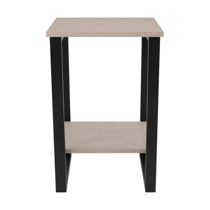 DUS-GOL-03400 Grade-B Dusk Harper Side Table - Natural/Black RRP £71