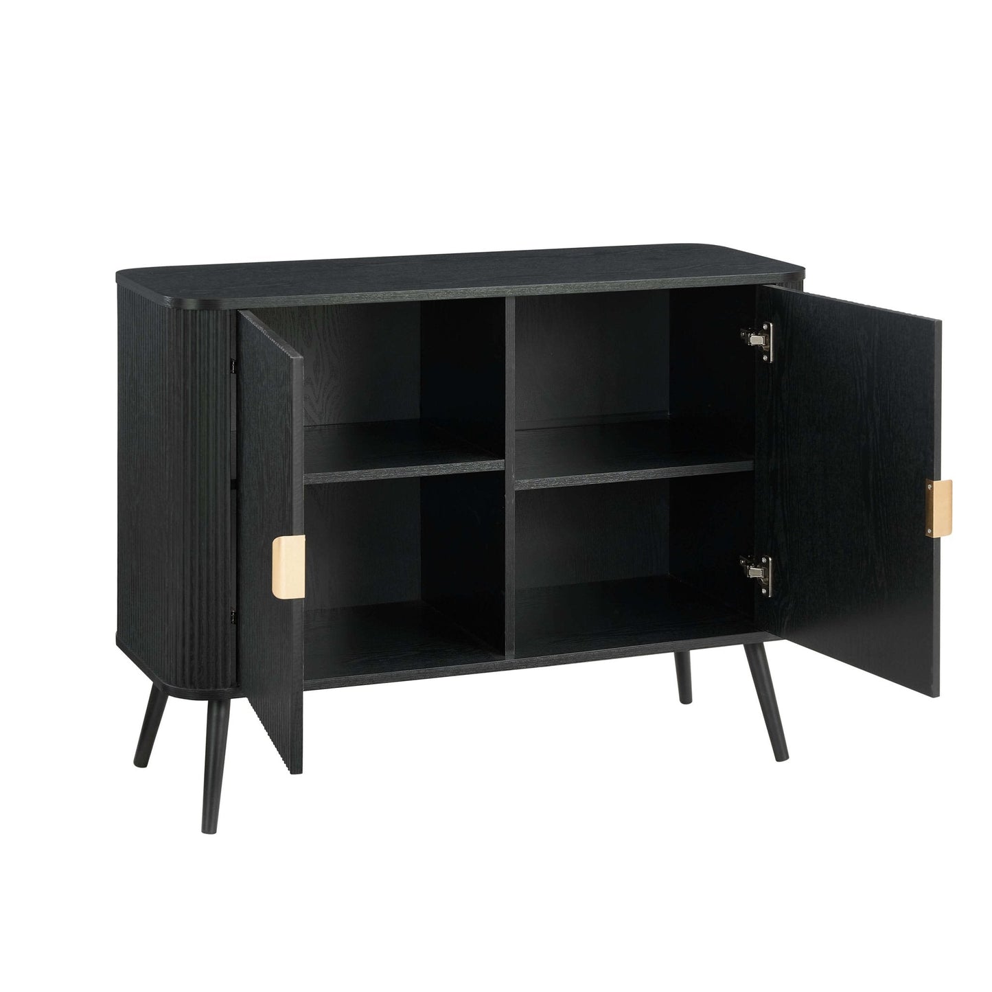 DUS-CC2-04998 Grade-C1 Dusk Hattie 2 Door Sideboard - Black RRP £229.00