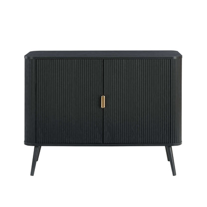 DUS-CC2-04771 Grade-B Dusk Hattie 2 Door Sideboard - Black RRP £229.00