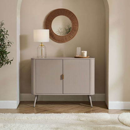 DUS-CC2-03883 Grade-B Dusk Hattie 2 Door Sideboard - Taupe RRP £229.00