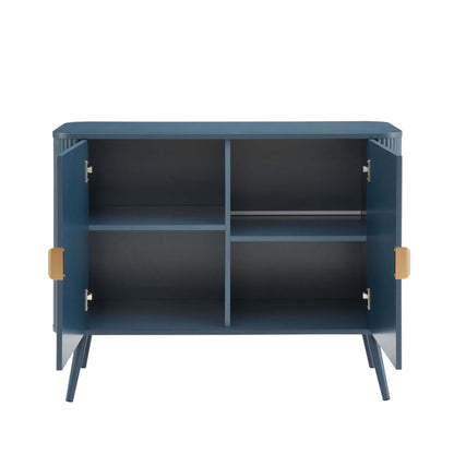 DUS-CC2-02713 Grade-B Dusk Hattie 2 Door Sideboard - Teal RRP £229.00