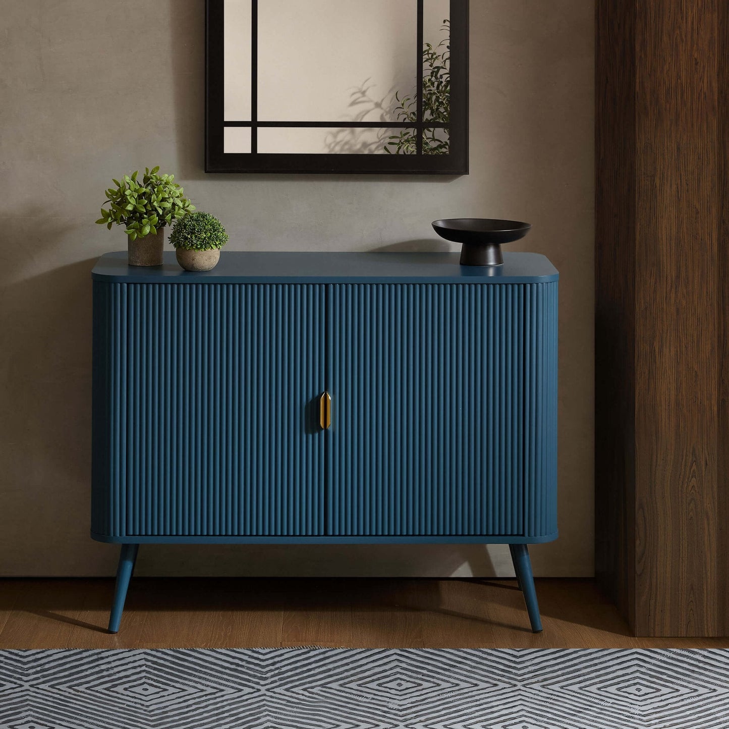 DUS-CC2-02713 Grade-B Dusk Hattie 2 Door Sideboard - Teal RRP £229.00