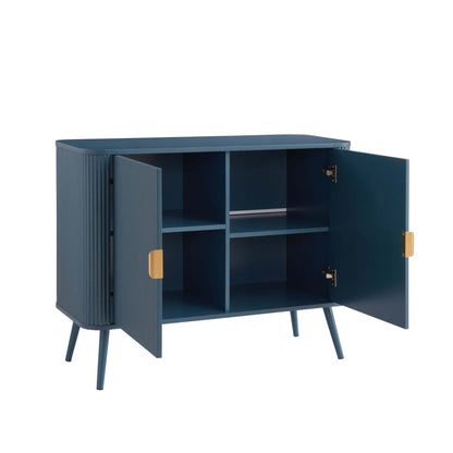 DUS-CC2-02713 Grade-B Dusk Hattie 2 Door Sideboard - Teal RRP £229.00