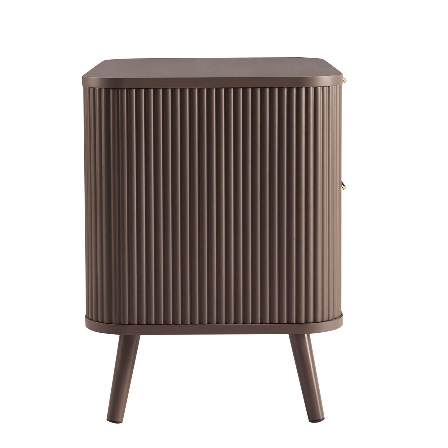 DUS-CC2-04273 Grade-B Dusk Hattie 2 Drawer Bedside Table - Mocha RRP £139.00