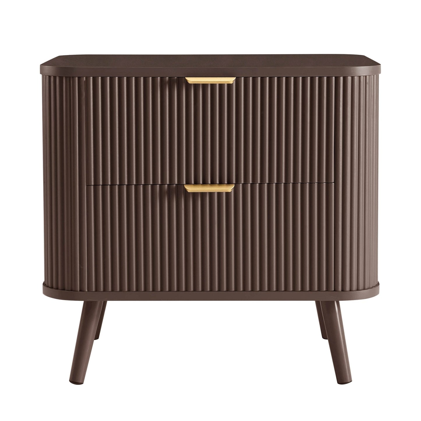 DUS-CC2-04273 Grade-B Dusk Hattie 2 Drawer Bedside Table - Mocha RRP £139.00