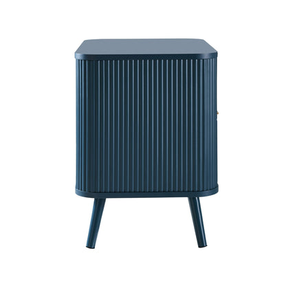 DUS-CC2-04068 Grade-B Dusk Hattie 2 Drawer Bedside Table - Teal RRP £139.00
