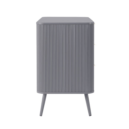 DUS-GOL-06987 Grade-B Dusk Hattie 3 Drawer Large Chest - Light Grey RRP £167