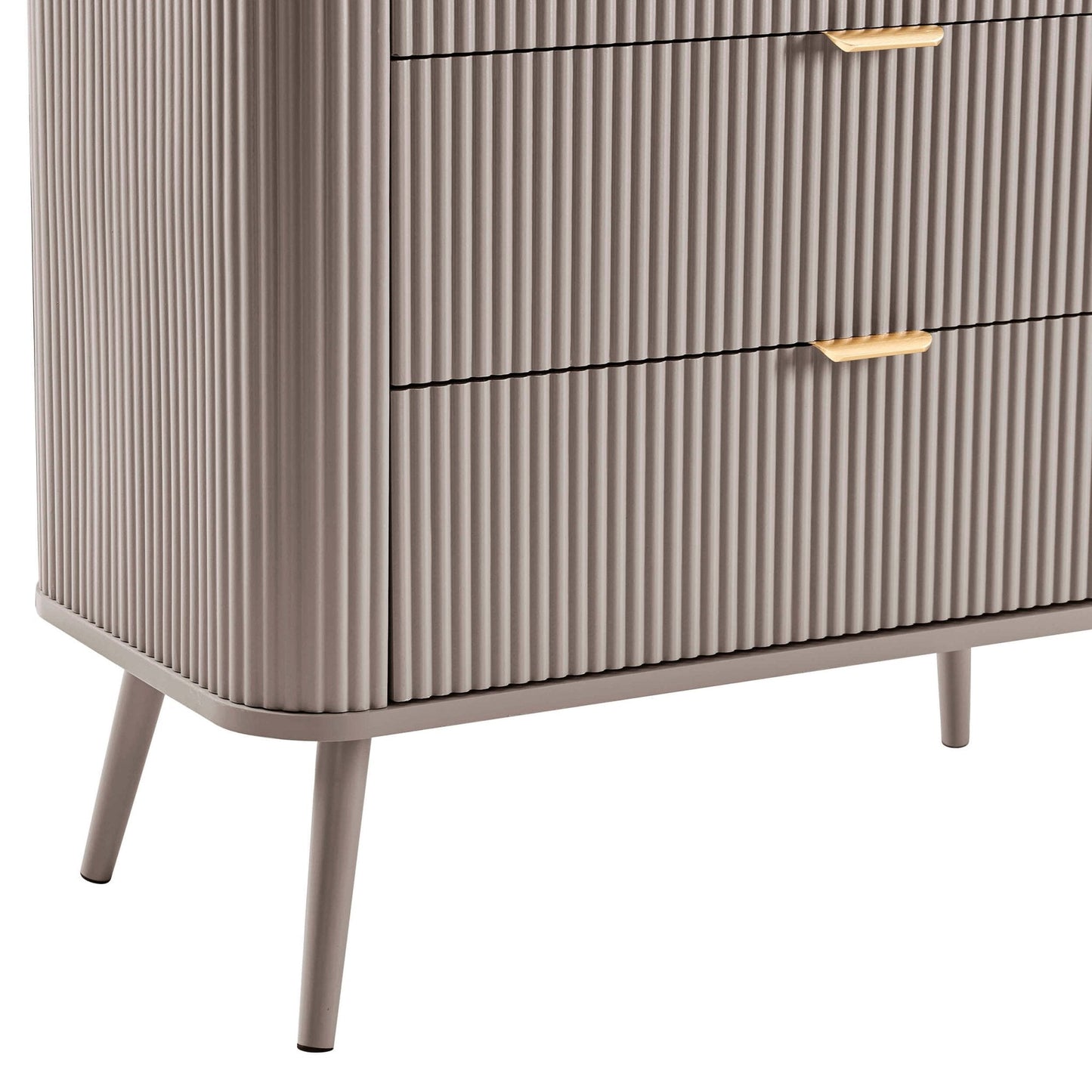 DUS-CC2-04274 Grade-B Dusk Hattie 3 Drawer Small Chest - Taupe RRP £189.00