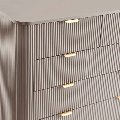 DUS-CC2-03371 Grade-B Dusk Hattie 5 Drawer Chest - Taupe RRP £249.00
