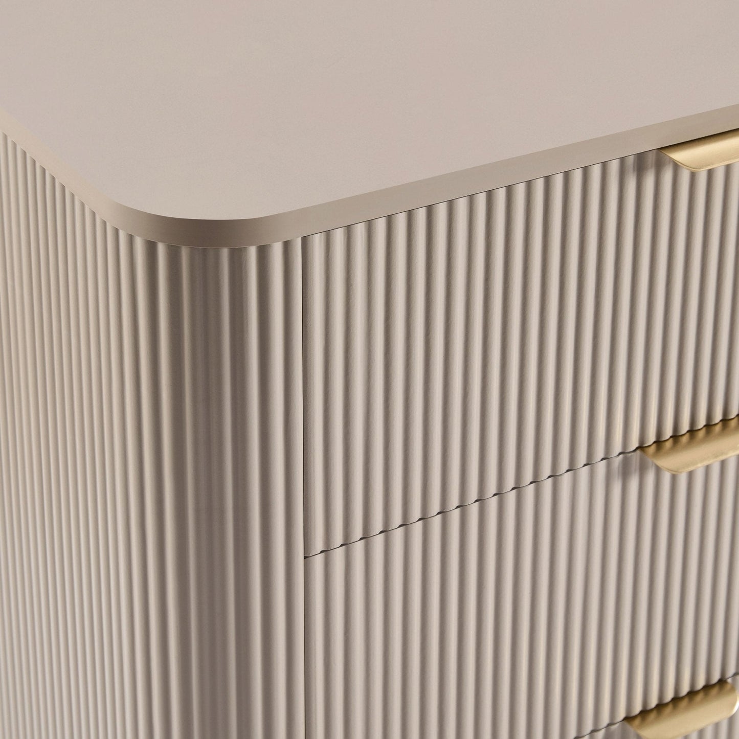DUS-CC2-04066 Grade-B Dusk Hattie 6 Drawer Large Chest - Taupe RRP £279.00