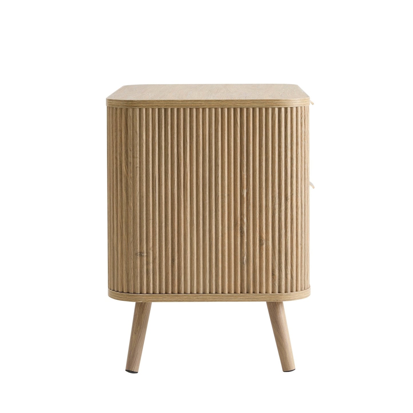 DUS-CC2-04271 Grade-B Dusk Pair of Hattie 2 Drawer Bedside Table - Light Wood
 (set of 2) RRP £258.00