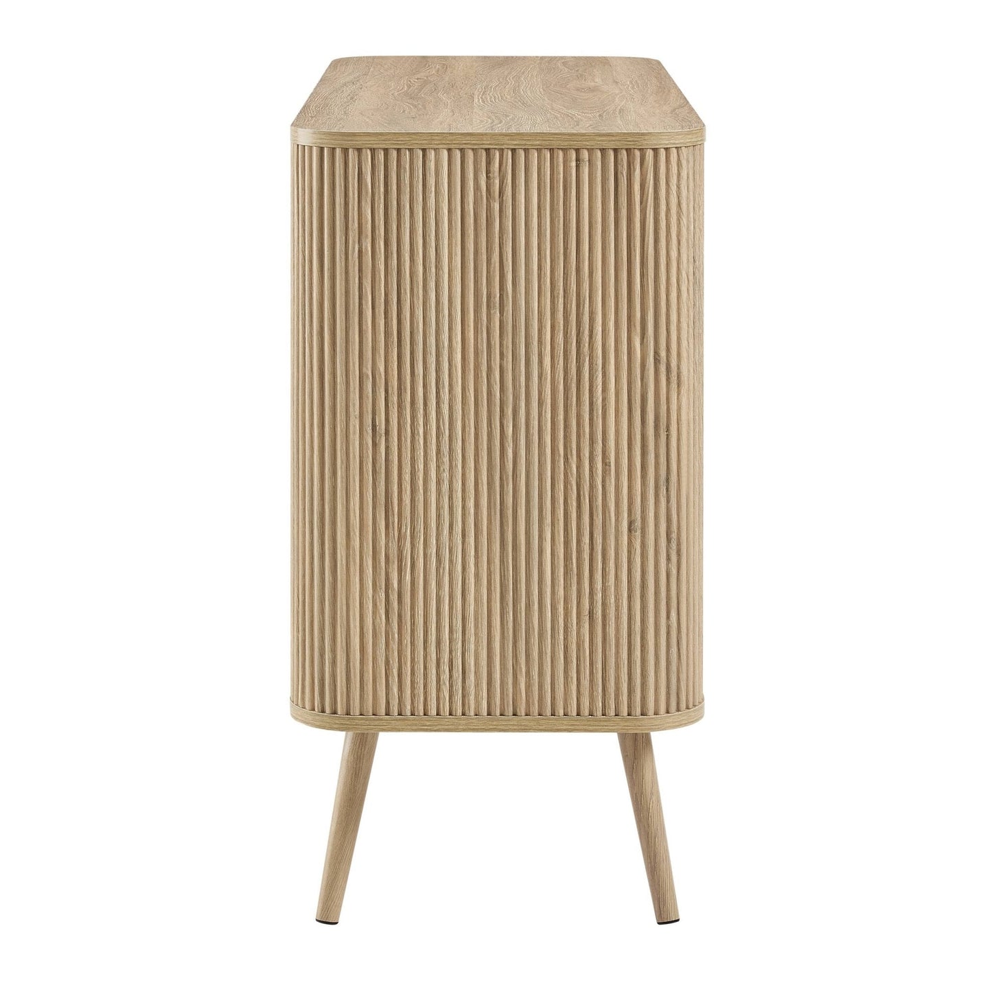 DUS-CC2-04361 Grade-B Dusk Hattie 2 Door Sideboard - Light Wood RRP £229.00