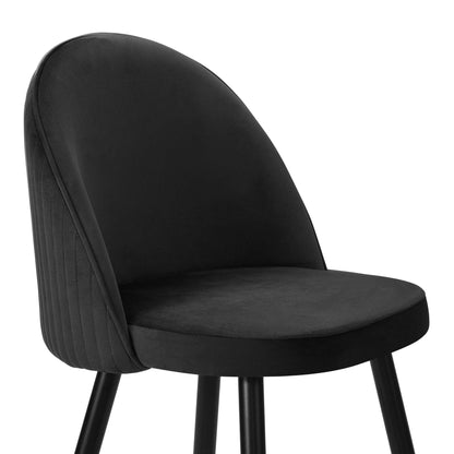 DUS-CC2-04356 Grade-B Dusk Hattie Set of 2 Barstools - Black RRP £159.00