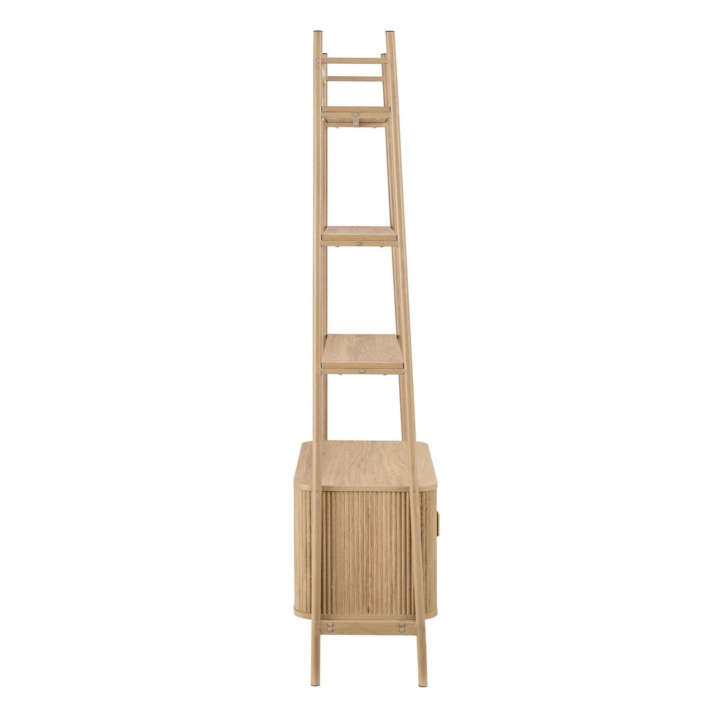 DUS-CC2-03973 Grade-B Dusk Hattie Shelving Unit - Light Wood RRP £249.00