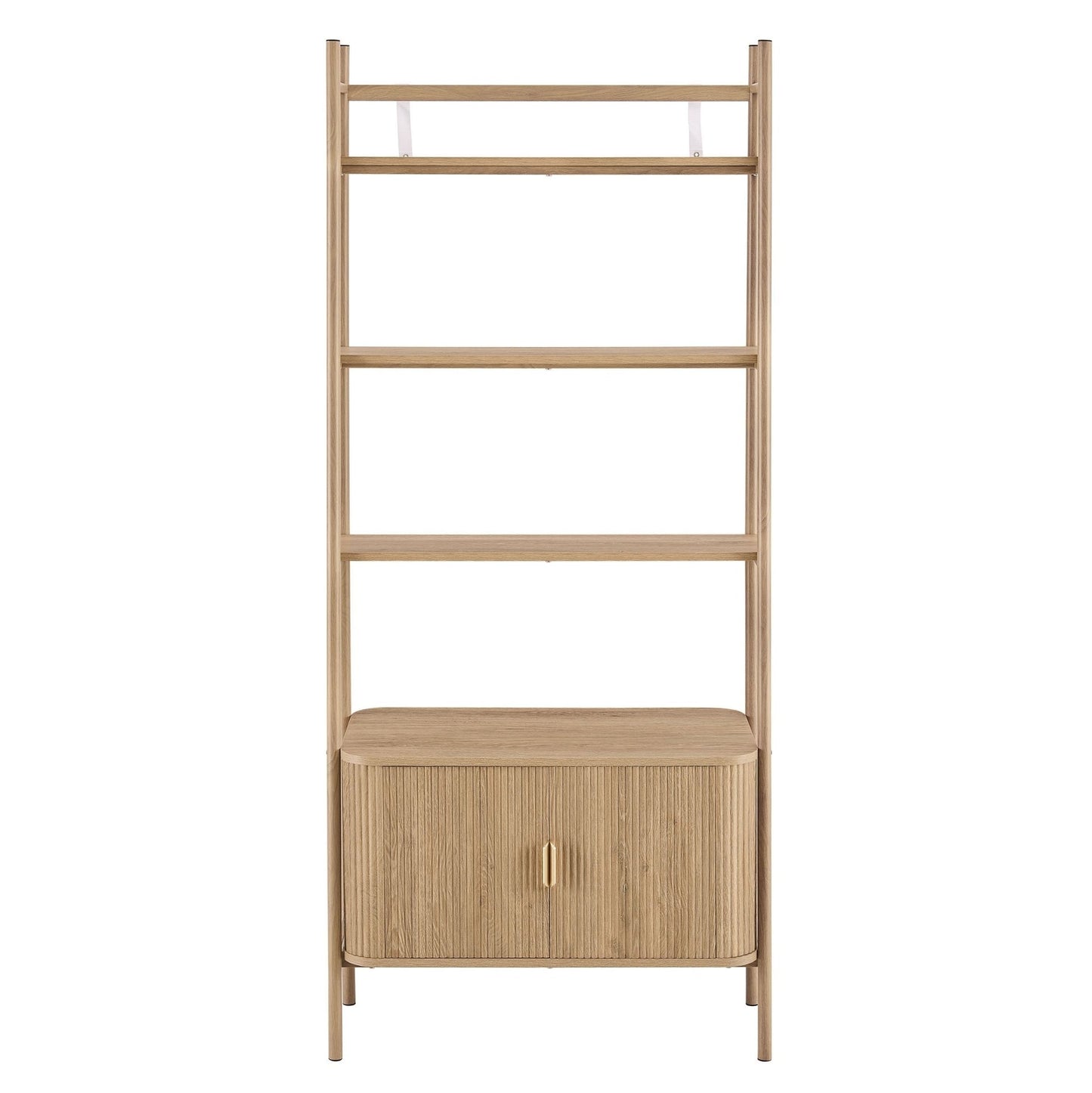 DUS-CC2-04062 Grade-B Dusk Hattie Shelving Unit - Light Wood RRP £249.00