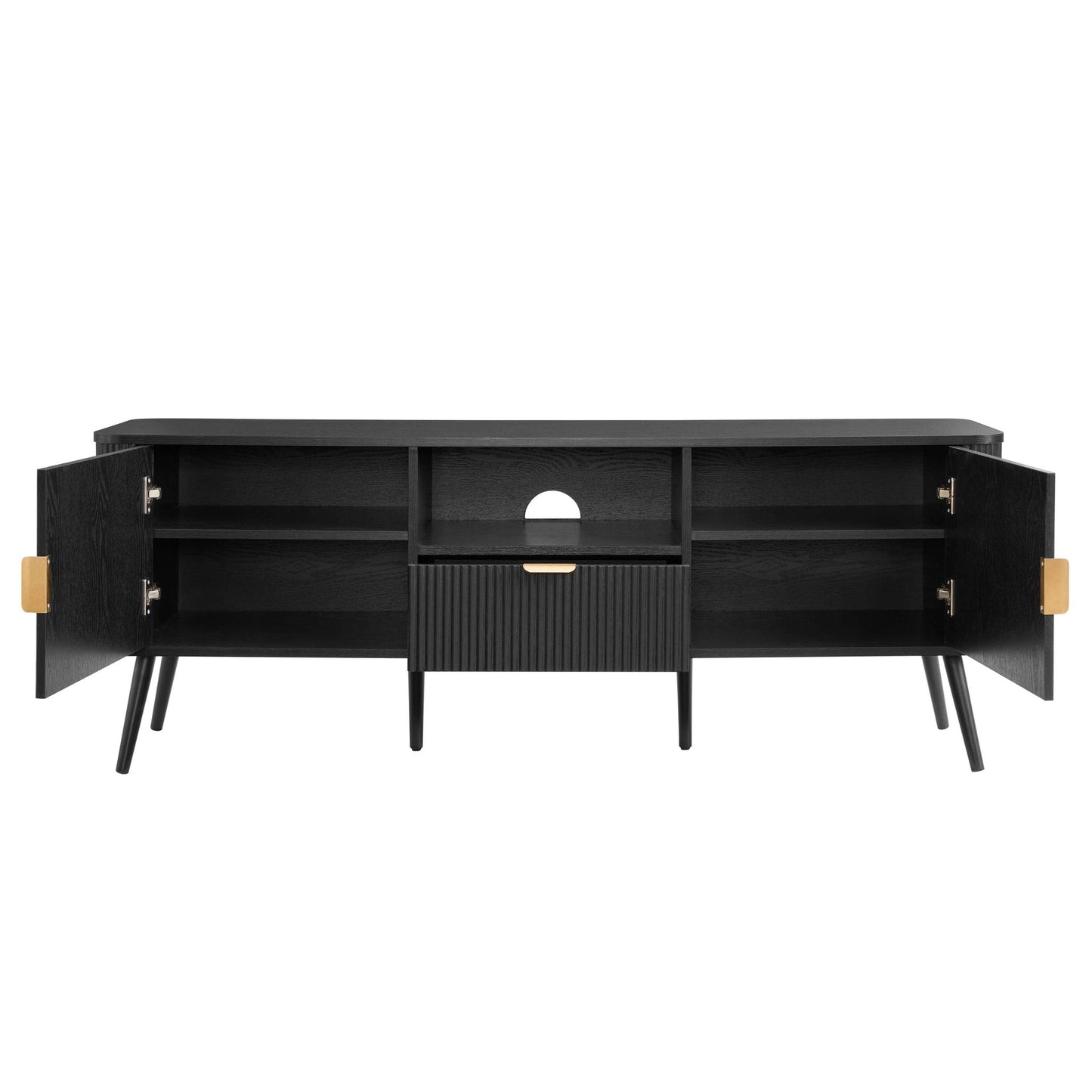 DUS-CC2-05000 Grade-C3 Dusk Hattie TV Unit for TVs up to 65" - Black RRP £219.00