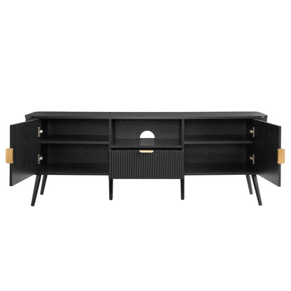 DUS-CC2-05000 Grade-C3 Dusk Hattie TV Unit for TVs up to 65" - Black RRP £219.00