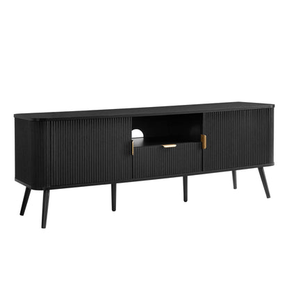 DUS-CC2-05000 Grade-C3 Dusk Hattie TV Unit for TVs up to 65" - Black RRP £219.00