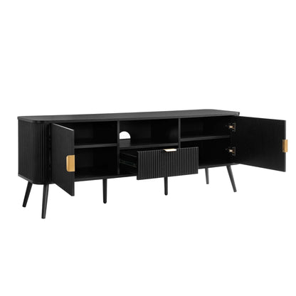 DUS-CC2-05000 Grade-C3 Dusk Hattie TV Unit for TVs up to 65" - Black RRP £219.00