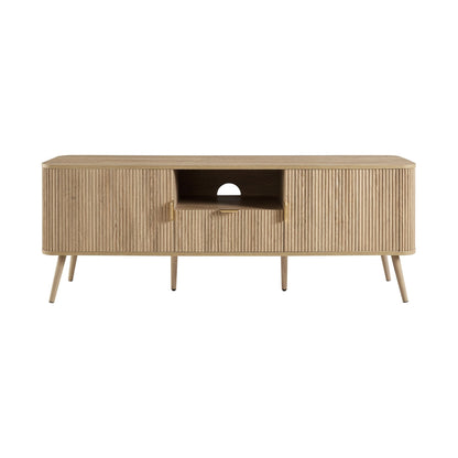 DUS-CC2-04024 Grade-B Dusk Hattie TV Unit - Light Wood RRP £249.00