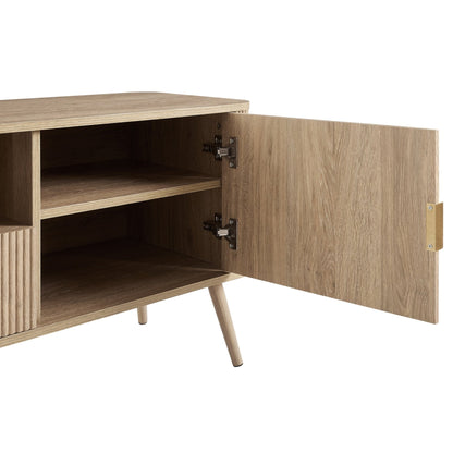 DUS-CC2-04024 Grade-B Dusk Hattie TV Unit - Light Wood RRP £249.00