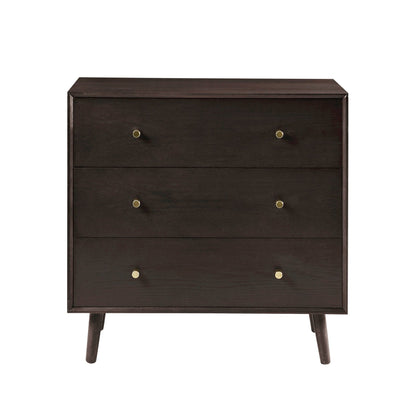 DUS-CC2-02592 Grade-C3 Dusk A pair of Heidi Oak 3 Drawer Chest - Walnut RRP £498.00