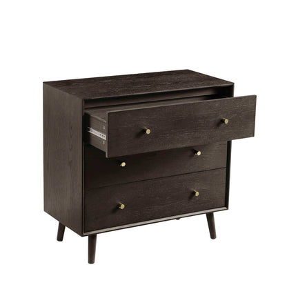 DUS-CC2-02592 Grade-C3 Dusk A pair of Heidi Oak 3 Drawer Chest - Walnut RRP £498.00