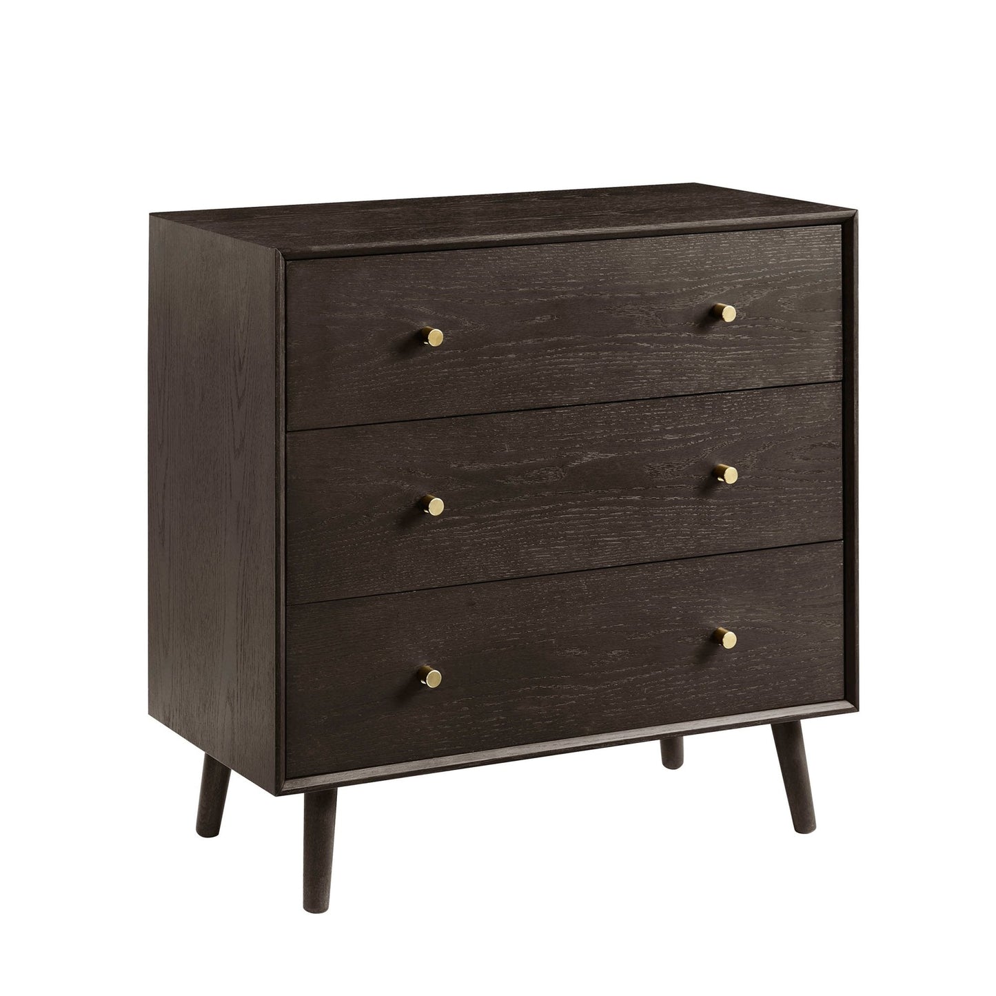 DUS-CC2-02592 Grade-C3 Dusk A pair of Heidi Oak 3 Drawer Chest - Walnut RRP £498.00