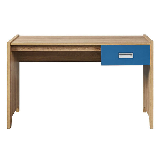 BFW-NEW-00089 NEW Big Furniture Warehouse Broughton Desk in Oak and Blue RRP £110