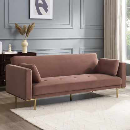 DUS-GOL-04765 Grade-BER Dusk Hudson Click Clack Sofa Bed - Mauve RRP £339
