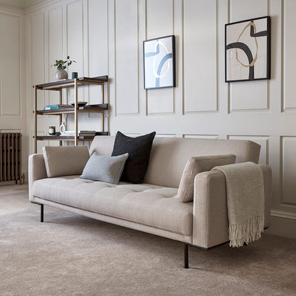 DUS-GOL-07245 Grade-BER Dusk Hudson Click Clack Sofa Bed - Stone Grey RRP £339