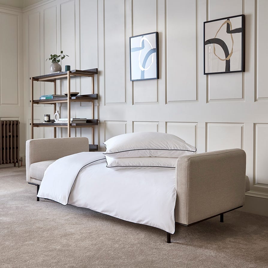 DUS-GOL-07245 Grade-BER Dusk Hudson Click Clack Sofa Bed - Stone Grey RRP £339