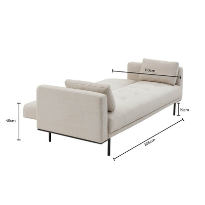 DUS-GOL-07245 Grade-BER Dusk Hudson Click Clack Sofa Bed - Stone Grey RRP £339