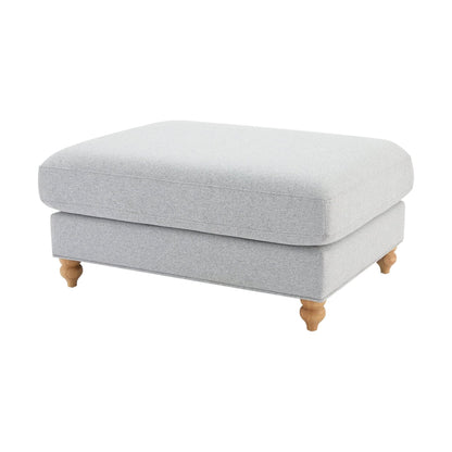 DUS-APM-21666 Grade-B Dusk Hampshire Pouffe - Light Grey RRP £299