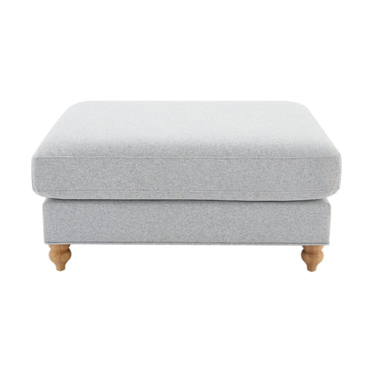 DUS-APM-21666 Grade-B Dusk Hampshire Pouffe - Light Grey RRP £299