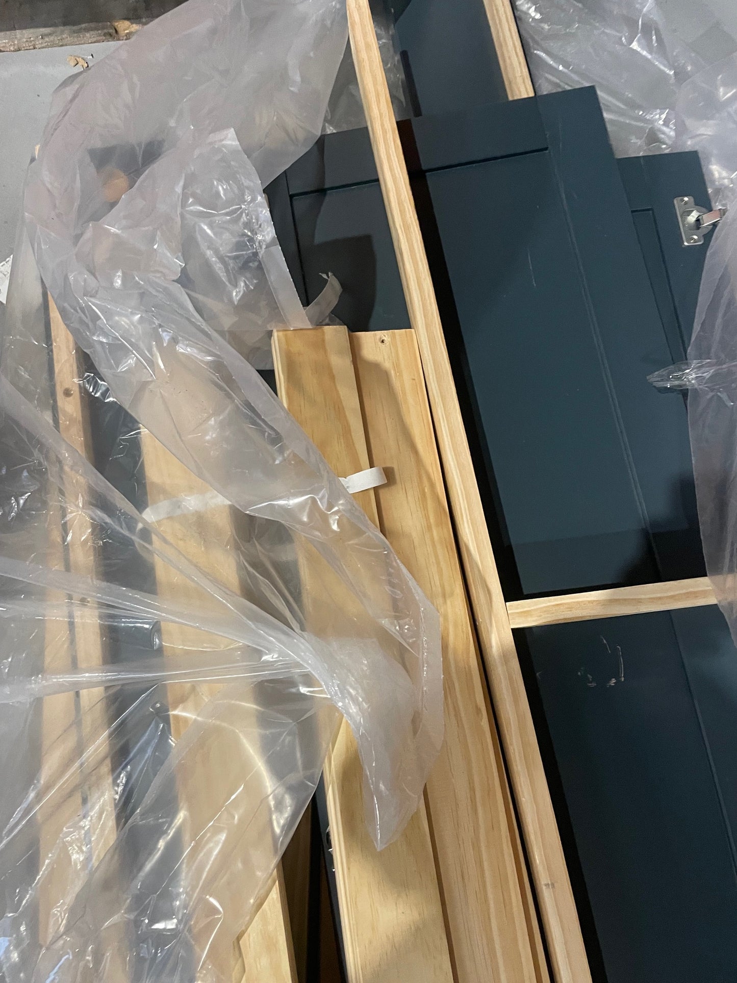 MAS-APM-07247 Grade-BER Marks & Spencer Hastings Triple Wardrobe in Mid Blue RRP £599