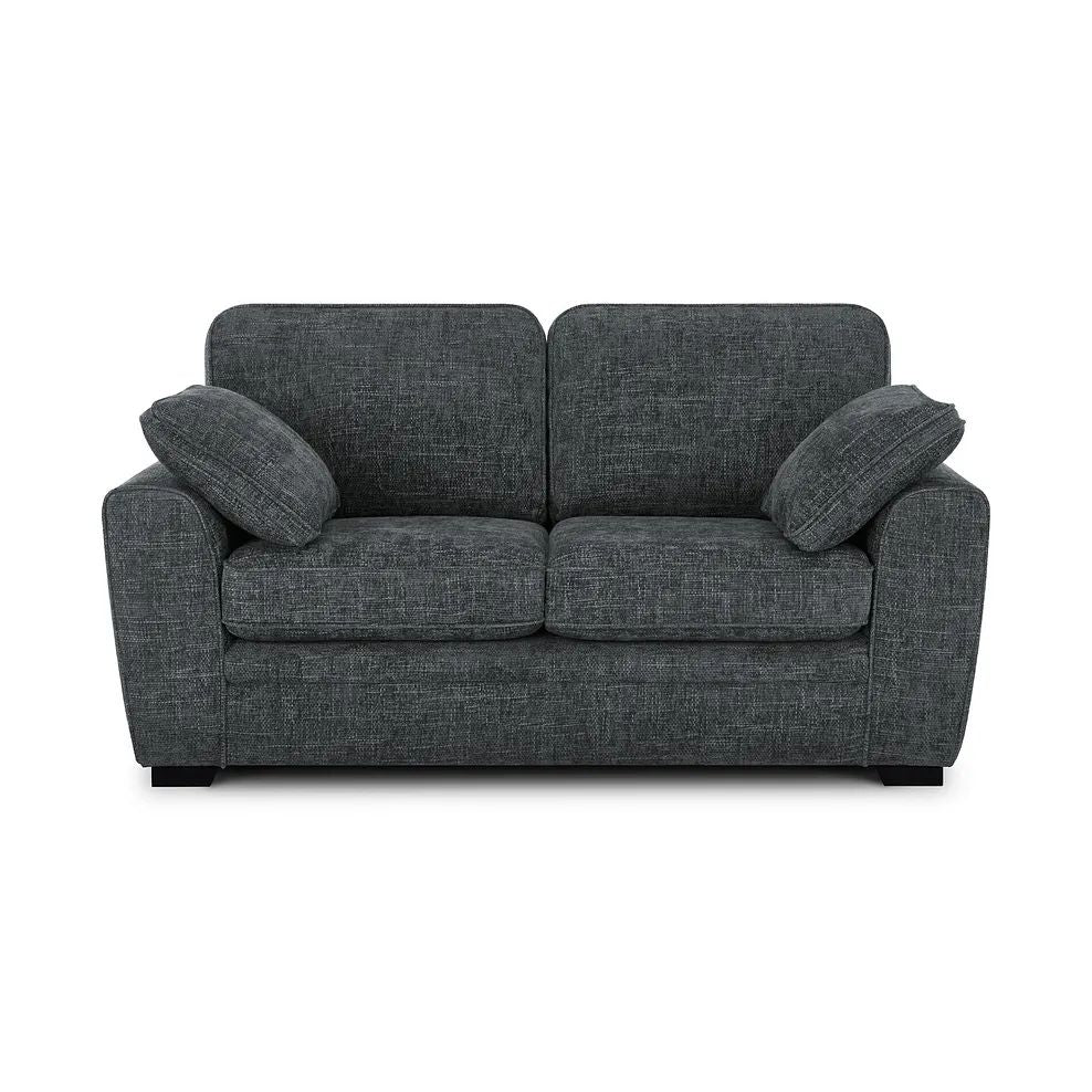 CCG-TRA-00137 Grade-C2 Oak Furnitureland Melbourne 2 Seater Sofa in Enzo Slate Fabric RRP £1079.99