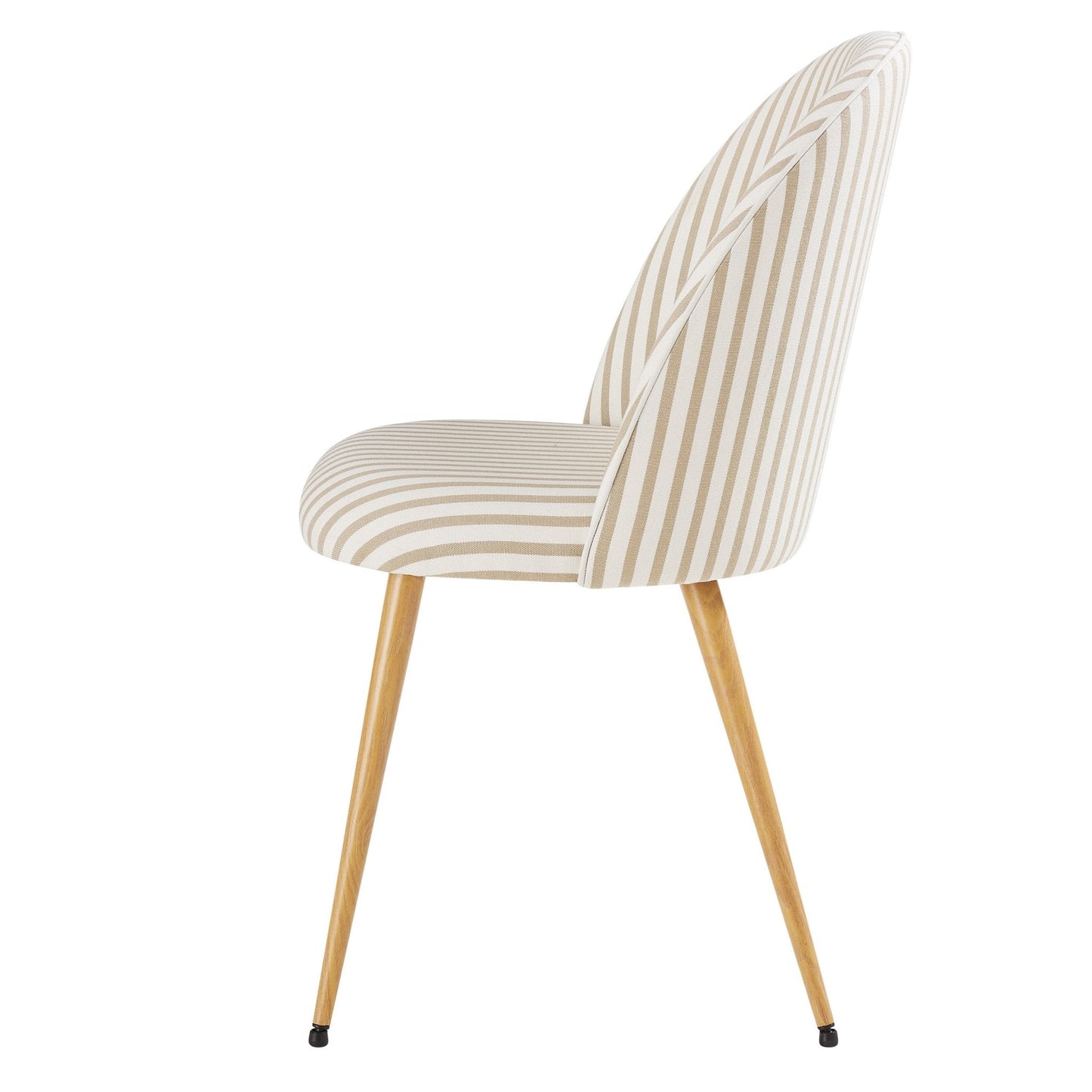 DUS-GOL-05168 Grade-B Dusk Iris Set of 2 Dining Chairs - Natural Stripe RRP £129