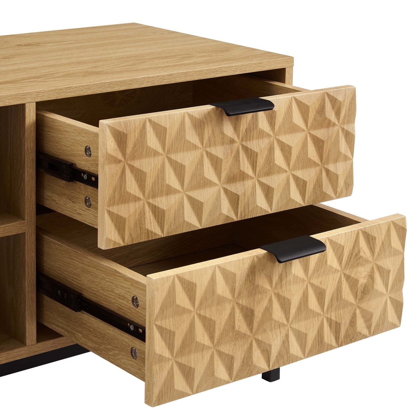 DUS-GOL-02794 Grade-B Dusk Isabella TV Unit - Light Wood RRP £159