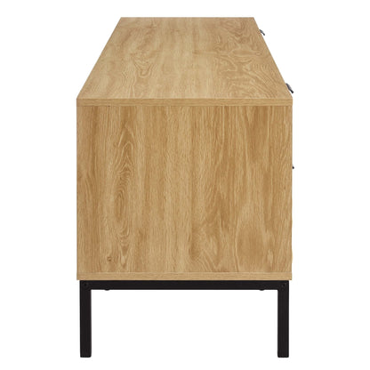 DUS-GOL-00680 Grade-B Dusk Isabella TV Unit - Light Wood RRP £159