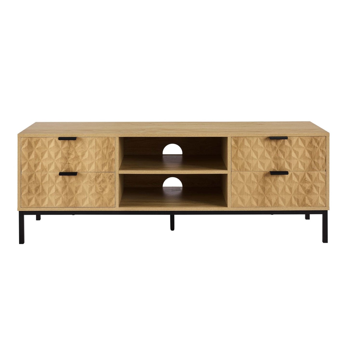 DUS-GOL-02794 Grade-B Dusk Isabella TV Unit - Light Wood RRP £159