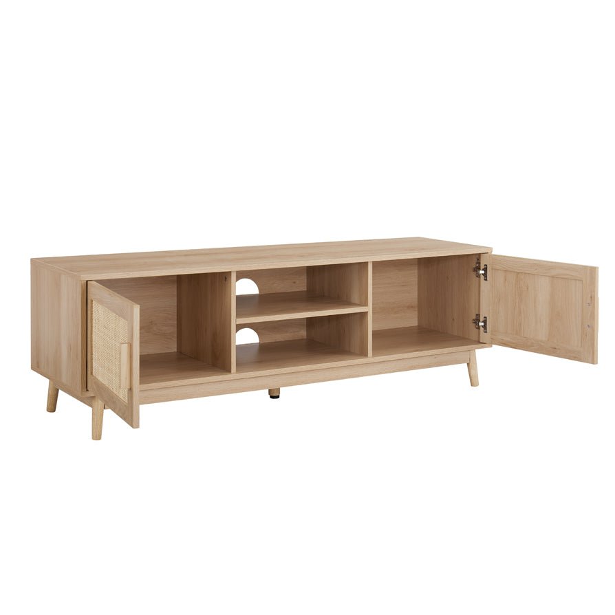 DUS-GOL-05942 Grade-B Dusk Isla 140cm TV Unit - Natural RRP £159