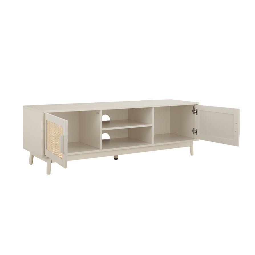 DUS-GOL-06070 Grade-B Dusk Isla 140cm TV Unit - Cream RRP £134