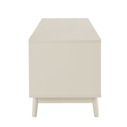 DUS-GOL-00936 Grade-B Dusk Isla 140cm TV Unit - Cream RRP £134